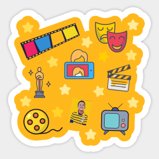 Actor Vision Board Pattern Print Sticker